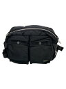 【中古】PORTER◆ウエストバッグ/ナイロン/BLK/無地/タンカー【バッグ】(4)