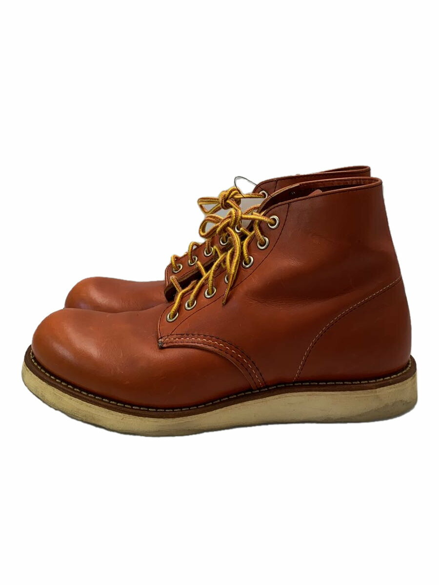 【中古】RED WING◆CLASSIC ROUND/ブーツ/US8.5/RED/レザー/08166-2【シューズ】