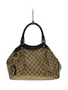 【中古】GUCCI◆トートバッグ/キャンバス/BEG【バッグ】