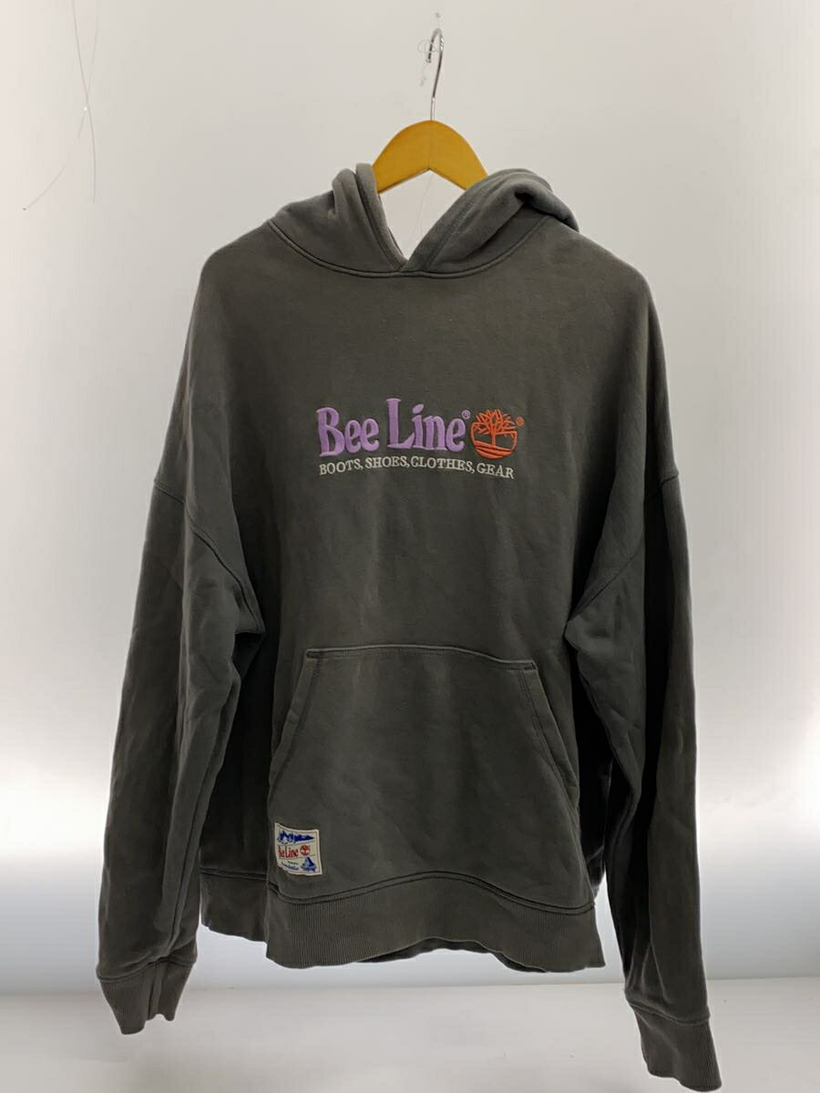 【中古】Timberland◆Bee Lineパーカー/L/コットン/GRY/TB0A2FRV【メンズウェア】