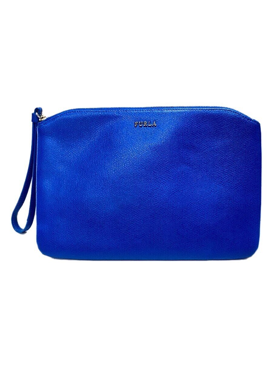 【中古】FURLA◆クラッチバッグ/レザ