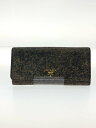【中古】PRADA◆長財布/レザー/BRW/総柄/メンズ/サフィアーノ/使用感有/内側スレキズ有//【服飾雑貨他】