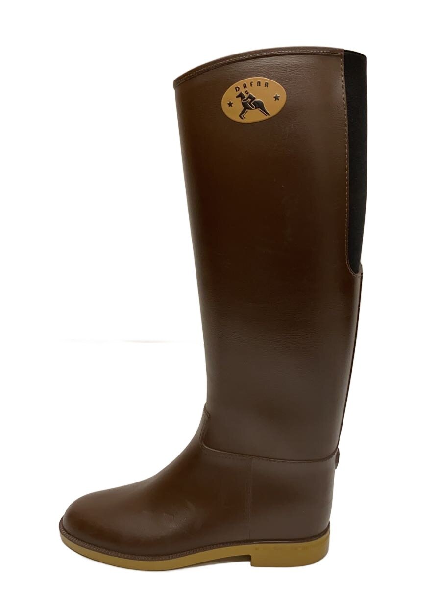 【中古】DAFNA◆レインブーツ/UK4/BRW【シューズ】