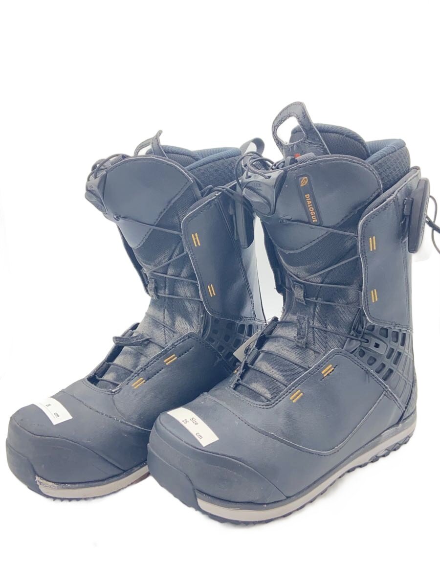 【中古】salomon◆スノーボードブーツ/26cm/クイックレーシング/BLK/394268【スポーツ】