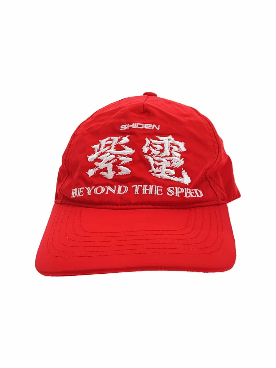 【中古】SHIDEN◆L.P.Racing Cap/キャップ/--/ポリエステル/RED/メンズ【服飾雑貨他】