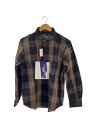 【中古】JUNYA WATANABE COMME des GARCONS MAN◆24AW/フランネル チェックシャツ/長袖シャツ/XS/コットン/BLK/チェ...