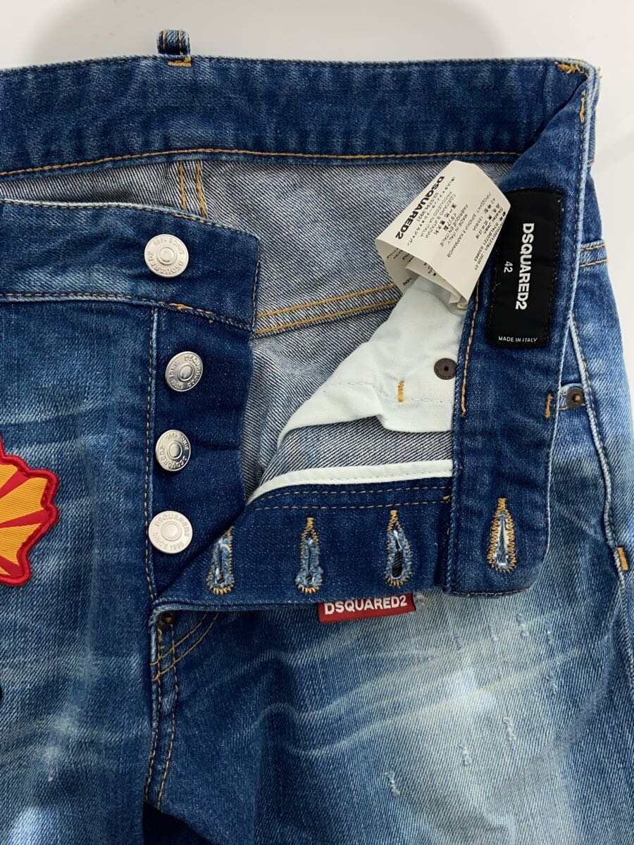 【中古】DSQUARED2◆SKATER JEAN/スキニーパンツ/42/デニム/IDG/S74LB0721【メンズウェア】