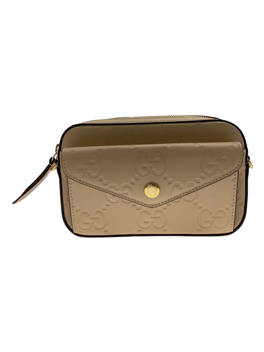 GUCCI - 【中古】GUCCI◆ミニショルダーバッグ/--/PNK//【バッグ】