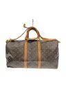 【中古】LOUIS VUITTON◆キーポル・バンドリエール50_モノグラム・キャンバス_BRW/PVC/BRW//【バッグ】