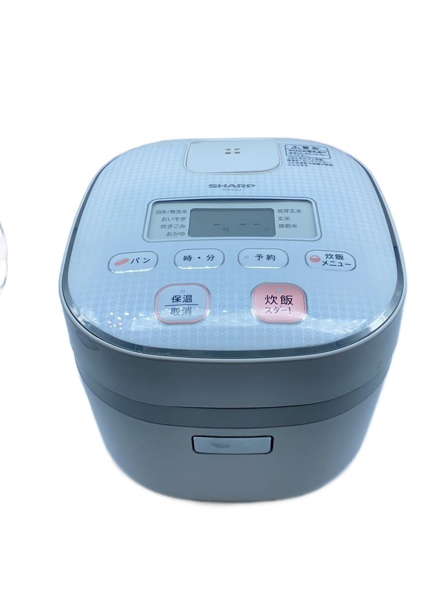 【中古】SHARP◆炊飯器 KS-C5J-W [ホワイト系]//【家電・ビジュアル・オーディオ】