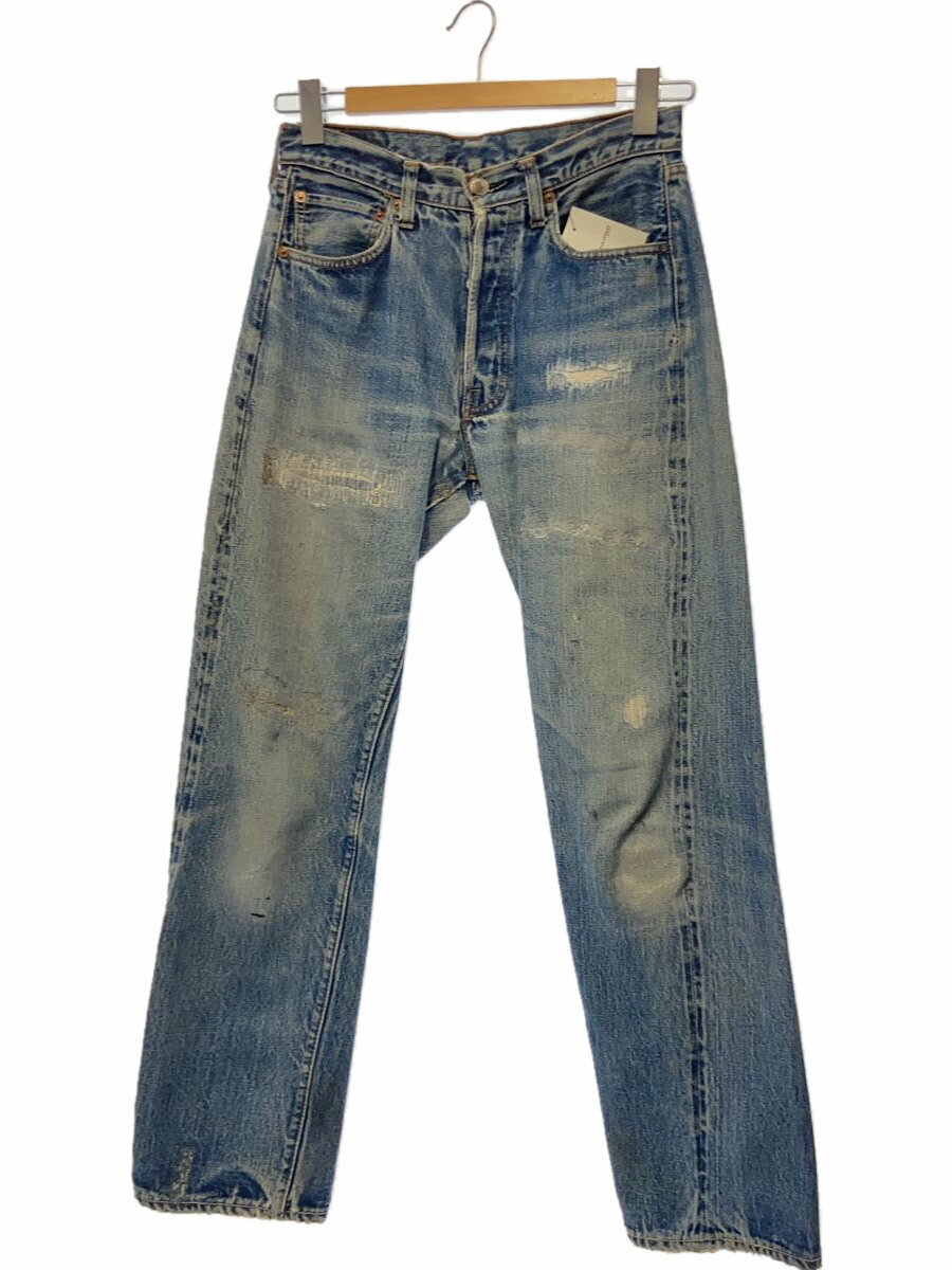 【中古】Levi’s◆60s/推定BIGE/後期/タブ欠損考慮/平行ステッチ/足長R/ボトム/--/デニム/ID//【メンズウェア】