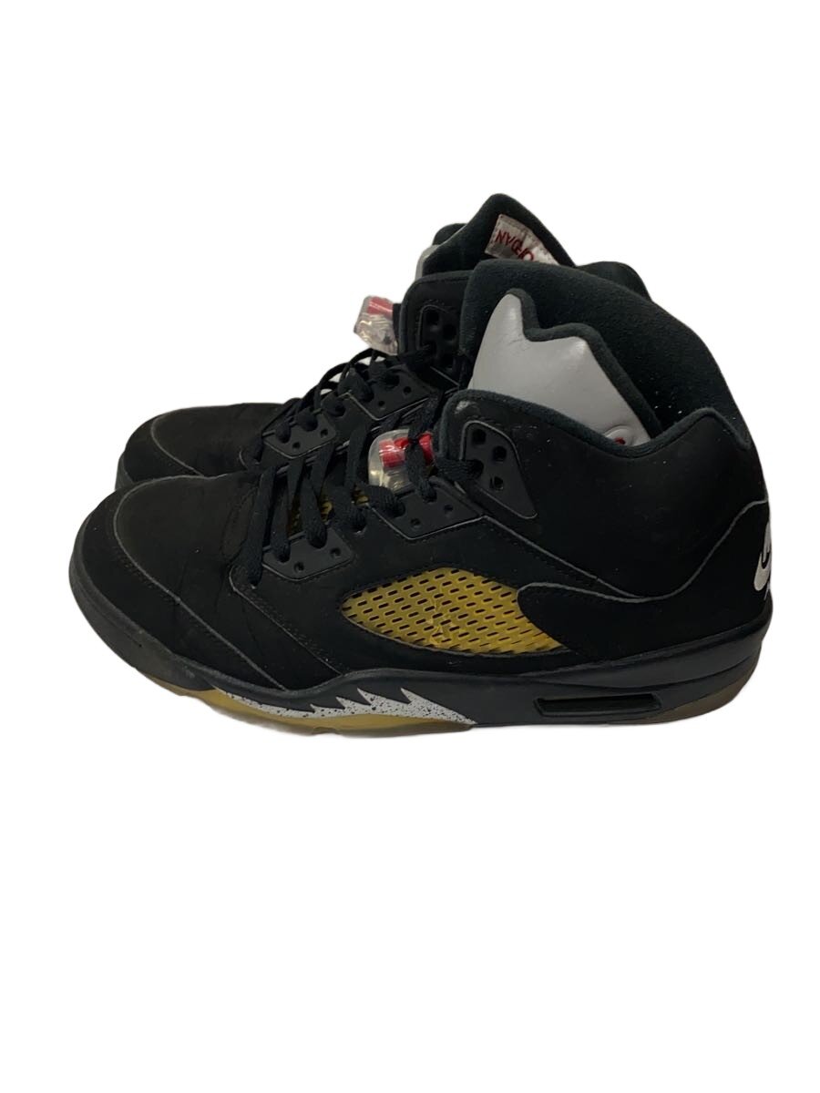 NIKE◆AIR JORDAN 5 RETRO OG/エアジョーダンレトロ/ブラック/845035-003/28cm/BLK