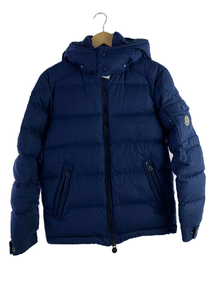 【中古】MONCLER◆ダウンジャケット/0/ウール/BLU/A20914033805【メンズウェア】