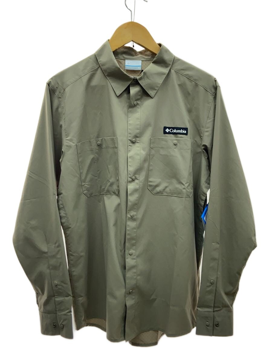 Rakuten - 【中古】Columbia◆タグ付き/長袖シャツ/M/ナイロン/KHK/125XE2738【メンズウェア】