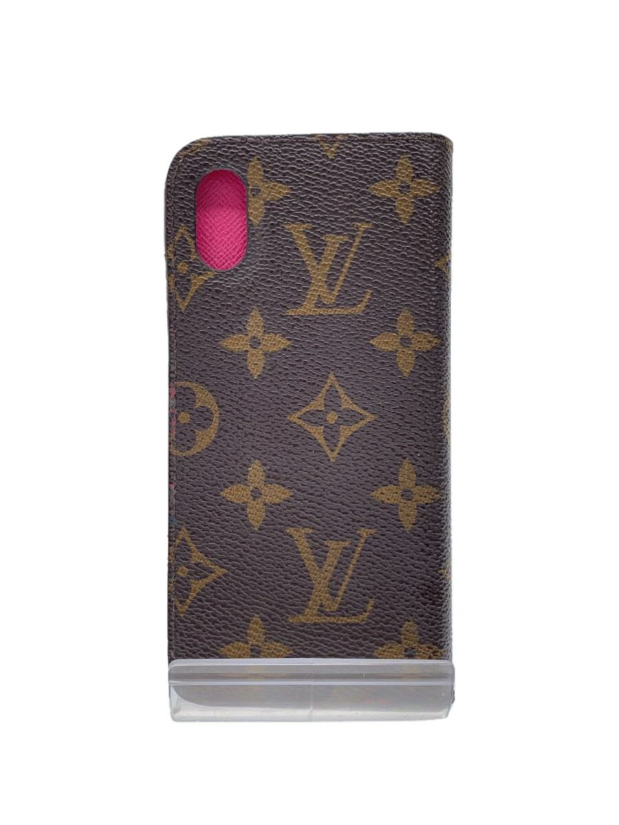 【中古】LOUIS VUITTON◆IPHONEX・フォリ