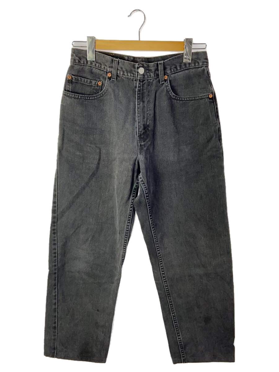 【中古】Levi’s◆ストレートパンツ/34/コットン/GRY/無地/550-0260【メンズウェア】