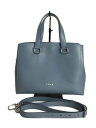 【中古】FURLA◆ハンドバッグ/レザー/BLU【バッグ】