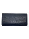 【中古】LOUIS VUITTON◆ポルト・フォイユ・ブラザ_トリヨン_BLK/レザー/BLK/無地/メンズ【服飾雑貨他】(4)