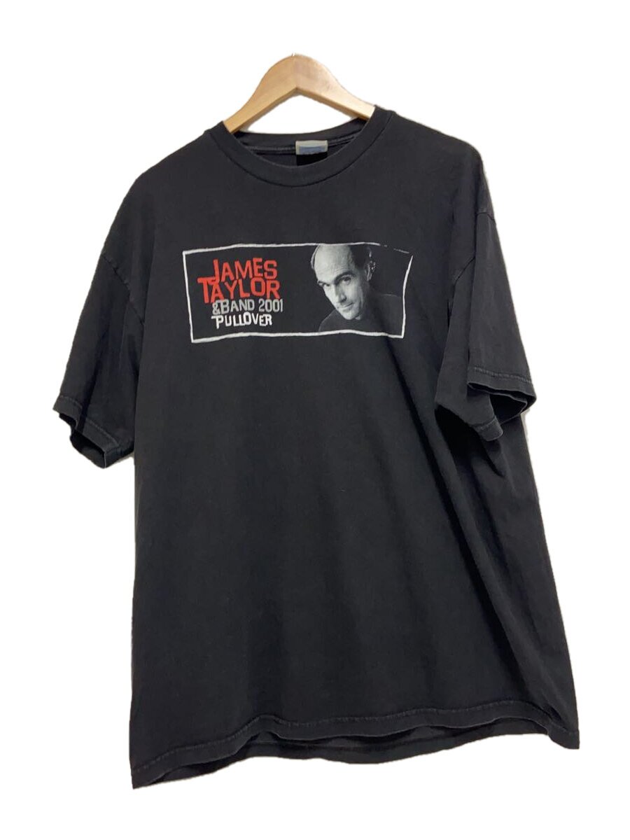 【中古】Hanes◆00s/JAMES TAYLOR/Tシャツ/XL/コットン/BLK/プリント//【メンズウェア】