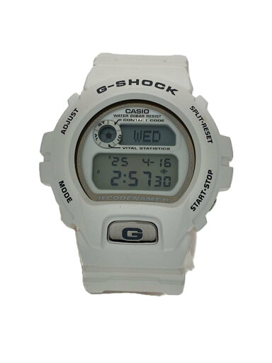 【中古】CASIO◆クォーツ腕時計/デジタル/ナイロン/WHT/WHT/DW-6697/BG-097【服飾雑貨他】 【中古】CASIO◆クォーツ腕時計/デジタル/ナイロン/WHT/WHT/DW-6697/BG-097【服飾雑貨他】