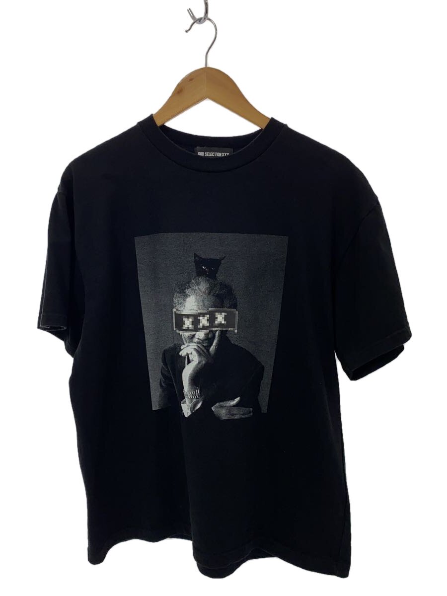 【中古】GOD SELECTION XXX◆Tシャツ/--/コットン/BLK/プリント/gx-s24-st-14【メンズウェア】