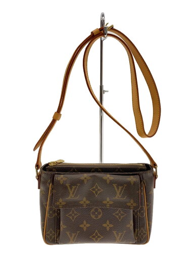 【中古】LOUIS VUITTON◆ヴィバシテPM_モノグラム・キャンバス_BRW/PVC/BRW【バッグ】 【中古】LOUIS VUITTON◆ヴィバシテPM_モノグラム・キャンバス_BRW/PVC/BRW【バッグ】