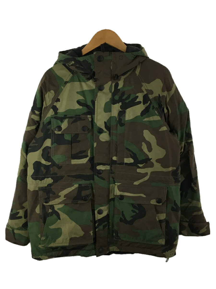 【中古】Woolrich◆M GTX MOUNTAIN DOWN PARKA/ダウンジャケット/S/ゴアテックス/マルチカラー/カモフラ【メンズウェア】