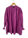【中古】Cloth & Cross◆長袖ブラウス/FREE/リネン/PNK/ST-L1104【レディースウェア】(4)