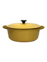 【中古】LE CREUSET◆鍋/ORN/23cm/サフラン/ココット/オーバル【キッチン用品】