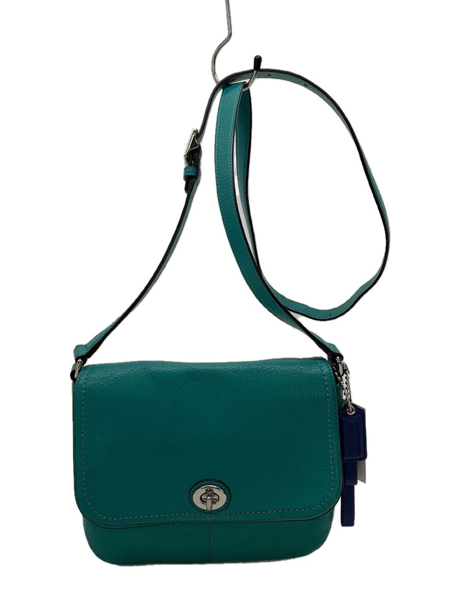 【中古】COACH◆ショルダーバッグ/レザー/GRN/F23663//【バッグ】