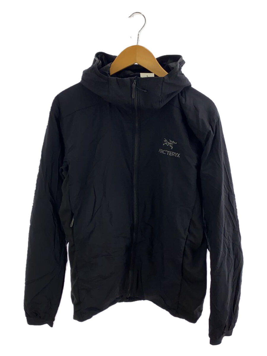 【中古】ARC’TERYX◆ATOM HOODY/ナイロンジャケット/M/ナイロン/ブラック【メンズウェア】