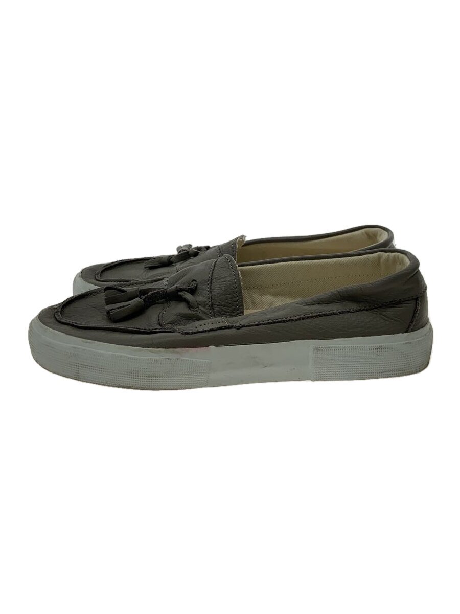【中古】maccheronian◆SOFT LEATHER LOAFER/ローカットスニーカー/36/GRY/レザー【シューズ】