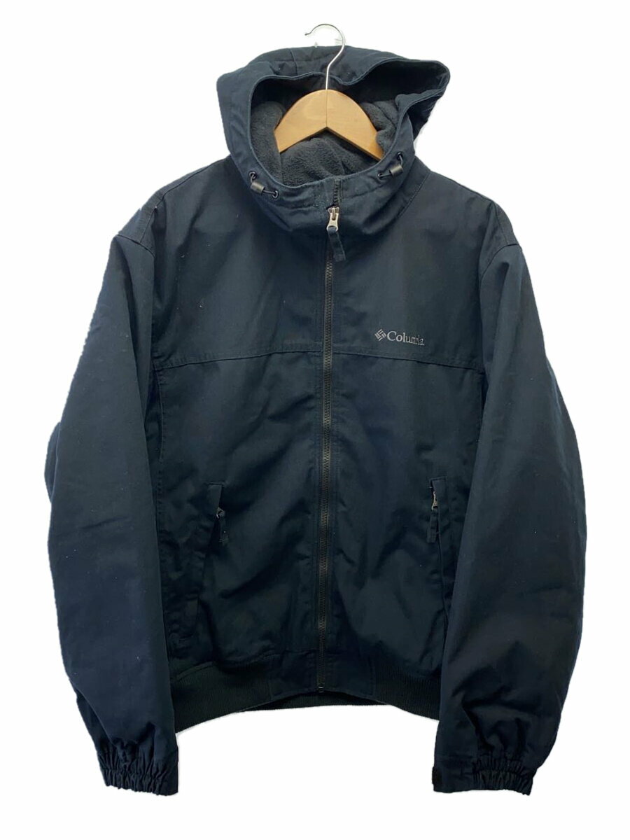 【中古】Columbia◆LOMA VISTA HOODIE_ロマビスタフーディー/L/ポリエステル/BLK/無地【メンズウェア】
