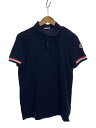 【中古】MONCLER◆ポロシャツ/S/コットン/NVY/無地【メンズウェア】(4)