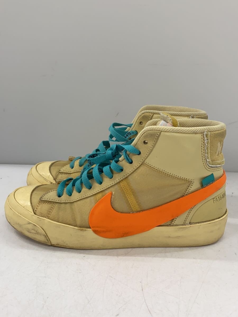 NIKE◆THE 10 : BLAZER MID/ブレーザーミッド/イエロー/AA3832-700/26cm/YLW