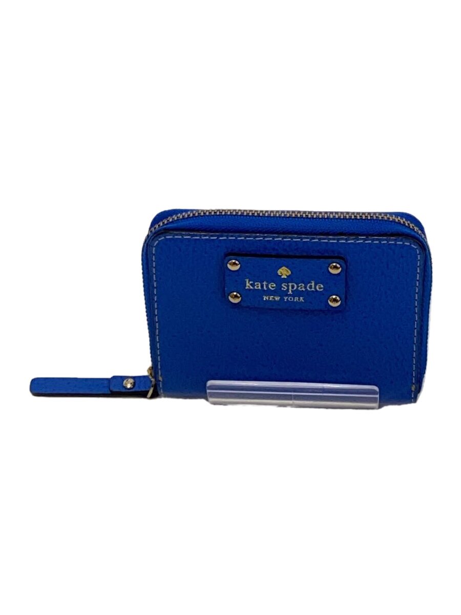 【中古】kate spade new york◆財布/レザー/BLU/レディース/WLRU1149【服飾雑貨他】