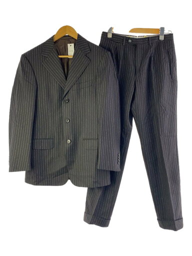 【中古】Ermenegildo Zegna◆スーツ/46/ウール/BLK/ストライプ【メンズウェア】 【中古】Ermenegildo Zegna◆スーツ/46/ウール/BLK/ストライプ【メンズウェア】