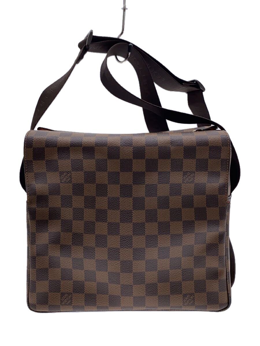 LOUIS VUITTON - 【中古】LOUIS VUITTON◆ナヴィグリオ_ダミエ・エベヌ_BRW/PVC/BRW【バッグ】