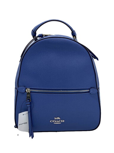 【中古】COACH◆リュック/レザー/BLU/無地/F76624【バッグ】 【中古】COACH◆リュック/レザー/BLU/無地/F76624【バッグ】