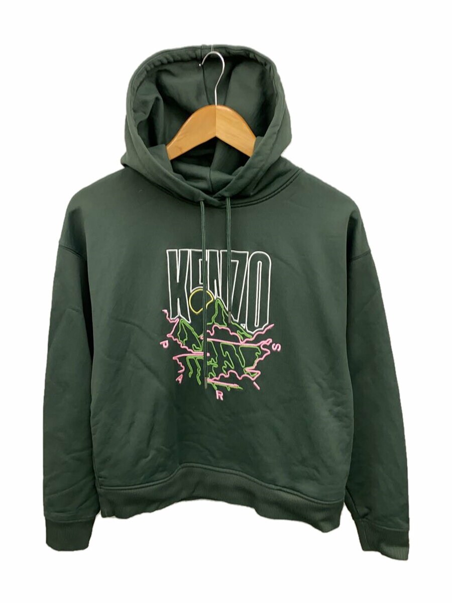 【中古】KENZO◆パーカー/S/コットン/GRN【メンズウェア】