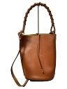 【中古】LOEWE◆2WAYゲートバケット/レザー/BRW/無地【バッグ】