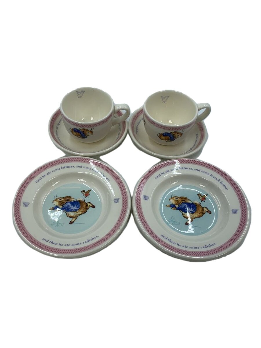 【中古】WEDGWOOD◆カップ&ソーサー/6点セット/WHT//【キッチン用品】