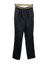 【中古】Alexander Wang◆ストレートパンツ/スラックスパンツ/スラックス/ボトム/2/ウール/BLK/無地/レディース【レディースウェア】