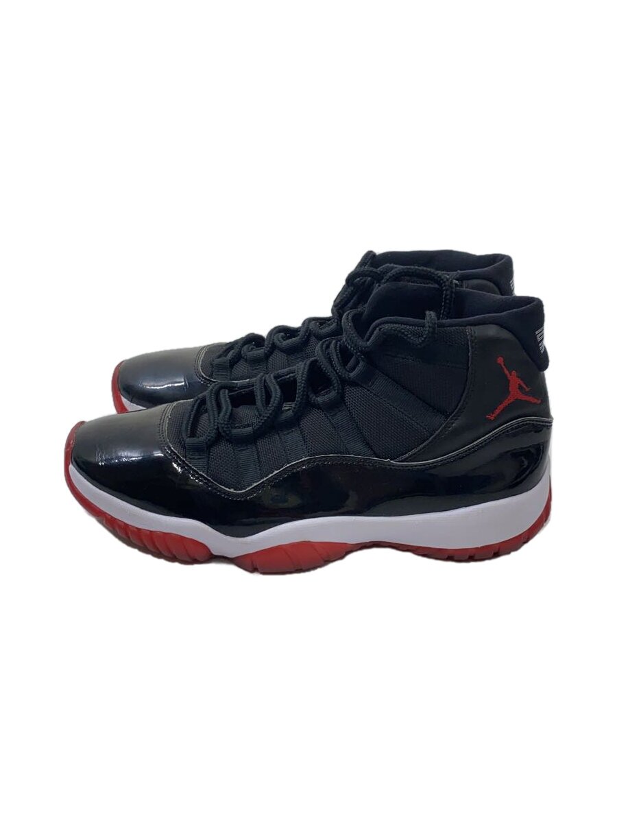 NIKE◆AIR JORDAN 11 RETRO/エアジョーダン11レトロ/ブラック/378037-061/27.5cm/B