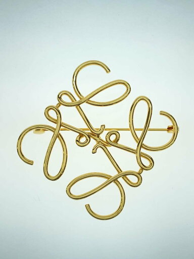 【中古】LOEWE◆アナグラムブローチ/アクセサリー/--/GLD/レディース【服飾雑貨他】 【中古】LOEWE◆アナグラムブローチ/アクセサリー/--/GLD/レディース【服飾雑貨他】