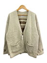 【中古】SKIP MAISELS/コンチョボタン/カーディガン(厚手)/3/ウール/GRY【メンズウェア】