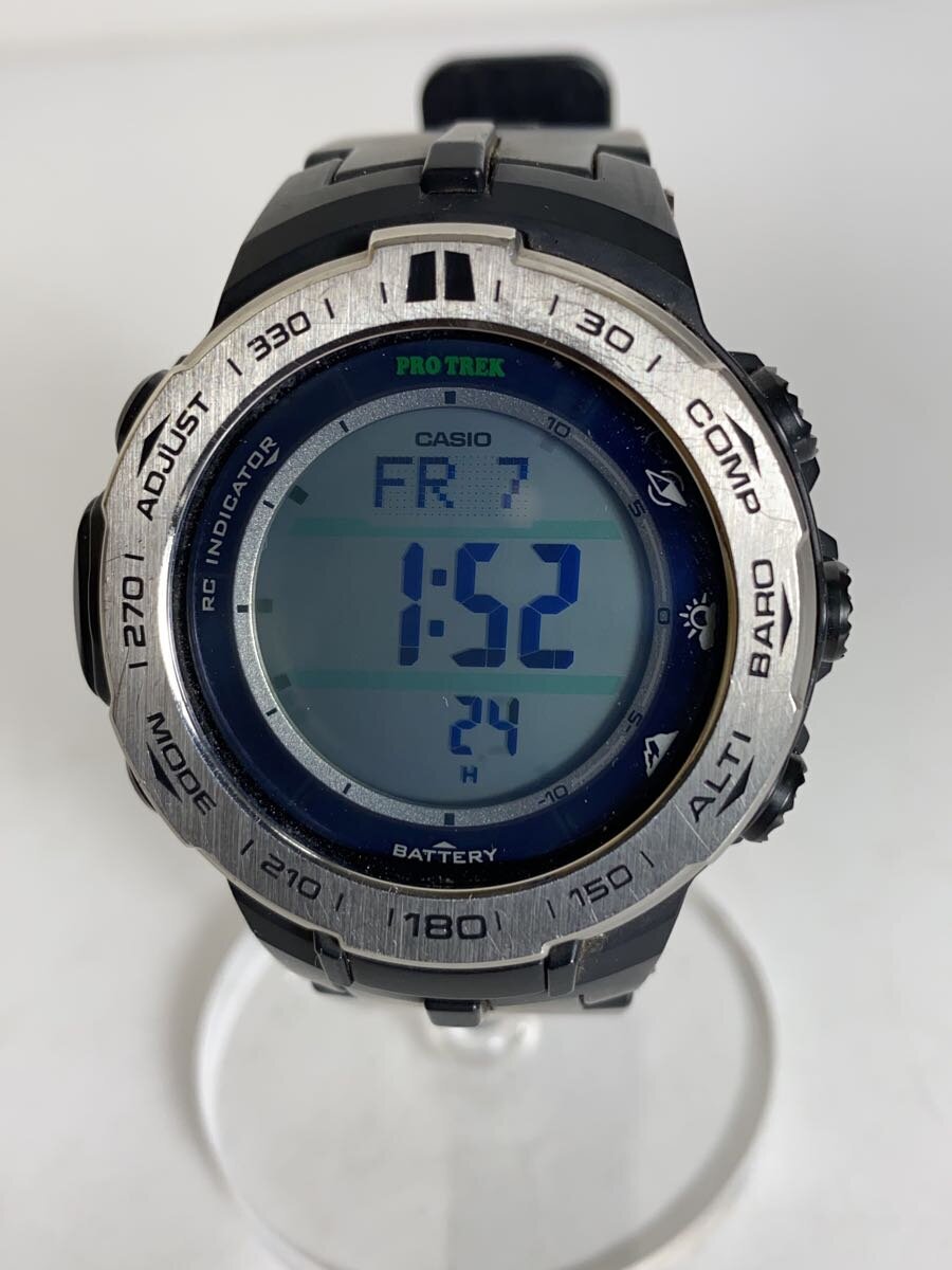 【ブランド】CASIO 【ブランドカナ】カシオ 【型番】 【程度】B 【サイズ】 【メインカラー】 【素材・生地】 【キーワード】　　 2025/02/12 セカンドストリート伊勢小木店【4257】【中古】CASIO◆ソーラー腕時計・PROTREK/デジタル【服飾雑貨他】 ブランド CASIO 型番 カラー 柄 素材・生地 >色・素材について サイズ >サイズ表示について 実寸（cm） 【腕時計】 ケース縦：4.3 / ケース横：4.6 / 文字盤縦：3.2 / 文字盤横：3.2 / ケースの厚さ：1.1 / バンド幅：1.7 / 手首周り：/ 【その他】 その他サイズ：/ 商品は　セカンドストリート伊勢小木店の店頭にて販売しております。商品に関するお問合わせは、お電話(TEL:0596-31-1741)にて、問合わせ番号：2342573001090をお伝えください。 配送方法やお支払い方法に関するお問い合わせは、サポートセンターまでご連絡をお願いします。 ※お電話の対応は営業時間内のみとなります。お問い合わせフォームでお問い合わせの際はご注文番号をご記入下さい この商品に関する出品店舗からのコメント 全体に擦れや汚れが見受けられます。使用感は少々ございますが、御使用には差し支えない程度です。店舗でも同時販売中の為掲載時と状態が異なる場合がございます。予めご了承くださいませ。