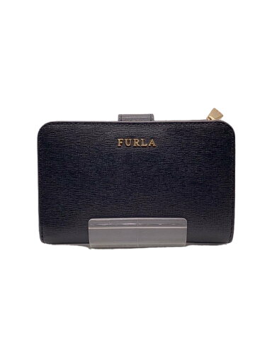 【中古】FURLA◆BABYLON M/2つ折り財布/レザー/ブラック/無地/レディース/872836【服飾雑貨他】 【中古】FURLA◆BABYLON M/2つ折り財布/レザー/ブラック/無地/レディース/872836【服飾雑貨他】