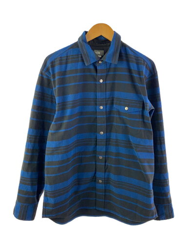 【中古】THE NORTH FACE◆L/S STRETCH FLANNEL SHIRT/L/ポリエステル/BLU/チェック【メンズウェア】 【中古】THE NORTH FACE◆L/S STRETCH FLANNEL SHIRT/L/ポリエステル/BLU/チェック【メンズウェア】