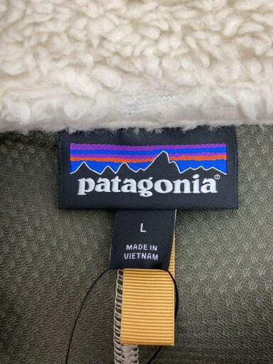 【中古】patagonia◆フリースジャケット/L/ポリエステル/BEG/23056【メンズウェア】